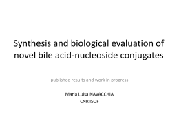 Synthesis and biological evaluation of novel bile acid