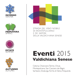 Eventi 2015 - Strada del Vino Nobile di Montepulciano