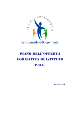 POF a.s.2011-12 - IC 03 "San Bernardino – Borgo Trento"