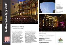 Teatro Civico di Castello - The Edinburgh Gadda Prize