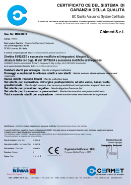 Direttiva 93/42/CEE - Chimed | Sistemi Medicali