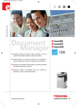 Document Manager - Toshiba Tec Switzerland AG
