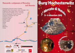 5 - 8 dicembre 2015 Burg Hochosterwitz