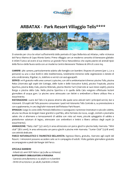 ARBATAX - Park Resort Villaggio Telis****