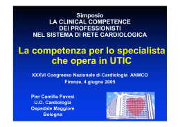 Clinical Competence del Cardiologo UTIC - Area-c54