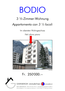 3 ½-Zimmer-Wohnung Appartamento con 3 ½ locali
