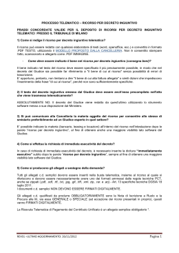 Pagina 1 - Ordine degli Avvocati di Milano