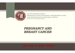 pregnancy and breast cancer - Dipartimento di Salute della Donna e