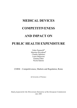 medical devices competitiveness and impact on public