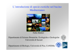 Introduzione di specie esotiche in Mediterraneo