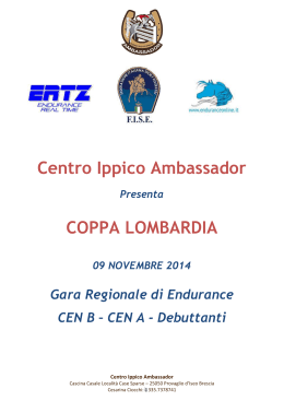 Centro Ippico Ambassador COPPA LOMBARDIA