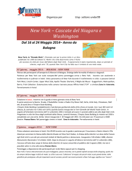 New York – Cascate del Niagara e Washington
