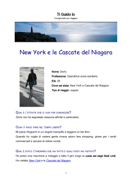 New York e le Cascate del Niagara