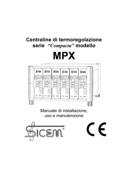 Manuale completo delle centraline MPX