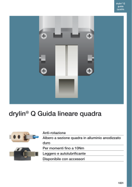 drylin® Q Guida lineare quadra