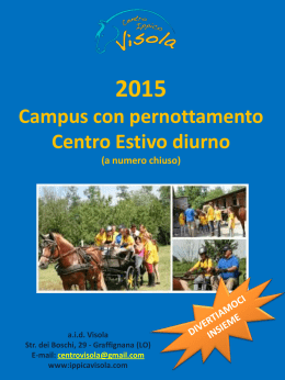 Centri Estivi 2015 Campus 2015