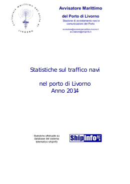 Statistiche sul traffico navi nel porto di Livorno Anno 2014