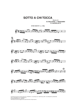 SOTTO A CHI TOCCA - Marco Tagliavini