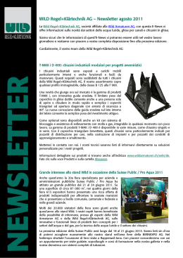 Newsletter 3/2011 Regel & Klärtechnik