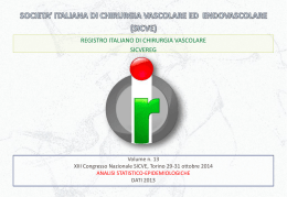 Book Statistiche 2013 - Società Italiana di Chirurgia Vascolare ed