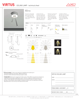 VIRTUS - CEILING LAMP - technical sheet