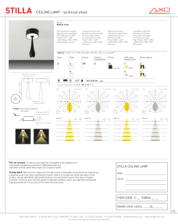 STILLA - CEILING LAMP - technical sheet