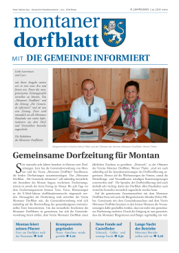 dorfblatt - Gemeinde Montan