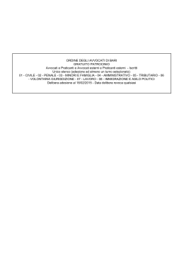 Elenco PDF - Ordine degli Avvocati di Bari
