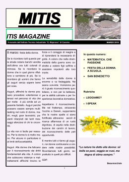 ITIS MAGAZINE - Istituto Tecnico Industriale Ettore Majorana