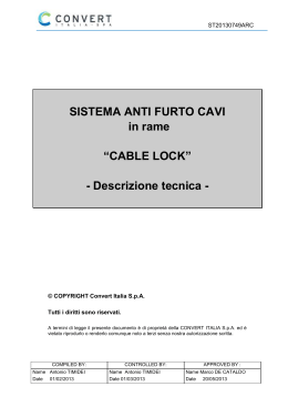 CABLE LOCK - Convert Italia