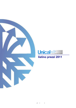 Listino Unical 2011