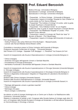Prof. Eduard Bercovich - Poliambulatorio Ckf Di Giorno