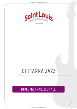 CHITARRA JAZZ - Saint Louis College of Music
