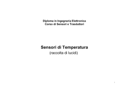 Sensori di Temperatura - INFN Sezione di Napoli