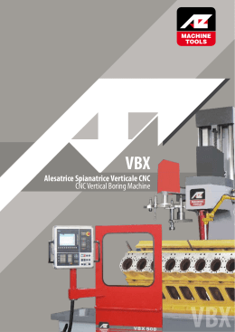 Alesatrice Spianatrice Verticale CNC CNC Vertical Boring Machine
