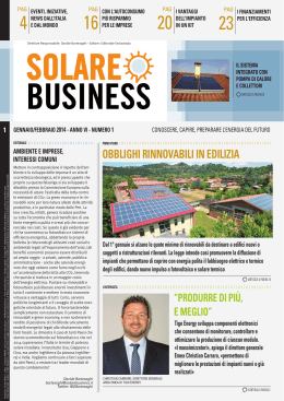 Solare Business gennaio/febbraio 2014