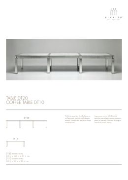 TABLE DT20 COFFEE TABLE DT10