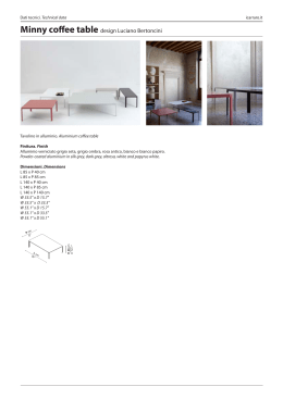 Minny coffee table design Luciano Bertoncini