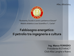 Le slides della relazione - Liceo Scientifico L. Cocito