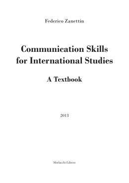Communication Skills for International Studies