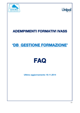 FAQ - Liguria Assicurazioni