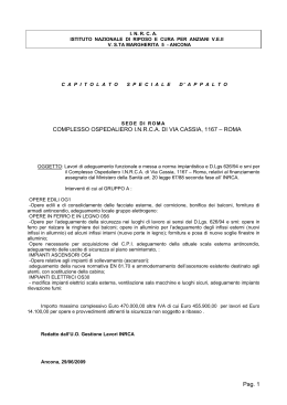 Pag. 1 COMPLESSO OSPEDALIERO INRCA DI VIA CASSIA, 1167