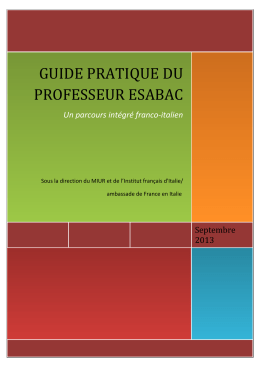 guide pratique du professeur esabac - Istituto di Istruzione Superiore