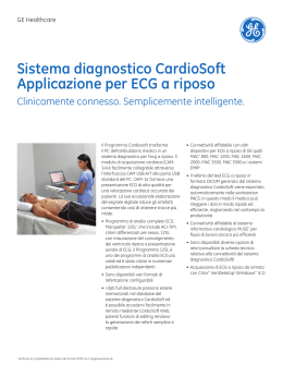 CardioSoft Resting ECG - Spec Sheet PDF 196KB
