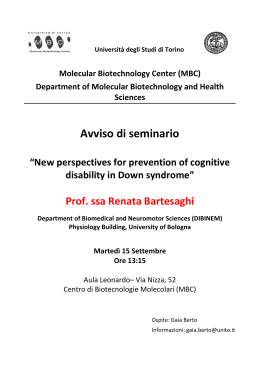 New perspectives for prevention of cognitive disability in Down