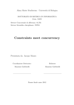 Constraints meet concurrency