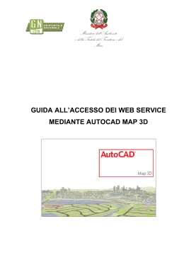 Guida all`accesso dei Web Service mediante Autocad Map 3D