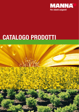 catalogo prodotti - Manna Italia Srl