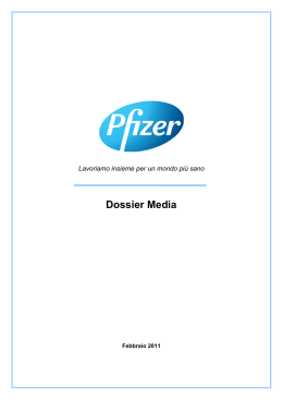 Dossier Media - Pfizer Italia