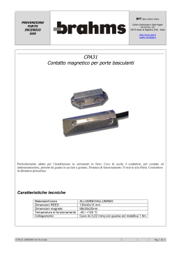 CPA31 Contatto magnetico per porte basculanti